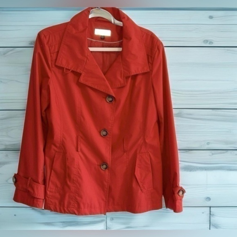 Giacca - Short raincoat - orange/reddish color - size large - Picture 2 of 13